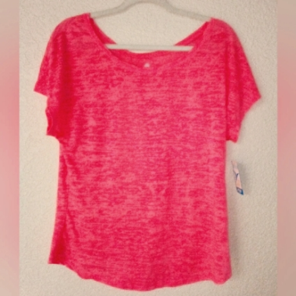 Old Navy Active Hot Pink T-Shirt Lrg